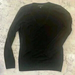 Black V-neck, Banana Republic knit sweater size medium
